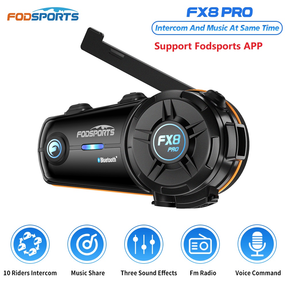 Universal Motorcycle Helmet Intercom Headset - Fodsports FX8 Pro Mũ bảo hiểm
