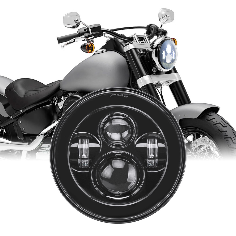 Universal 7 Inch LED Headlight - đánh giá và giá Universal Motorcycle Led Headlight Projector