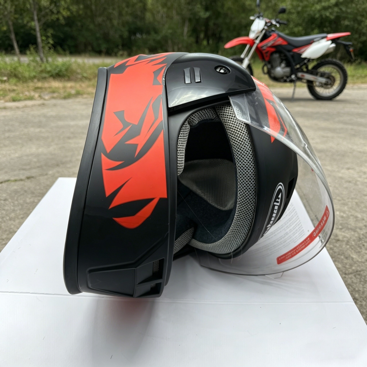 Full Face Motorcycle Helmet Du - đánh giá và giá Dual Visor Motorcycle Racing Helmet
