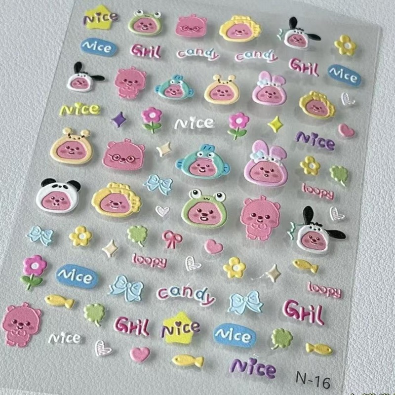 Loopy 3D embossed sticker, tra - đánh giá và giá Atv Parts