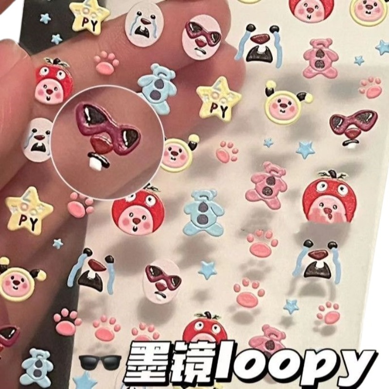 Loopy 3D embossed sticker, tra - đánh giá và giá Atv Parts
