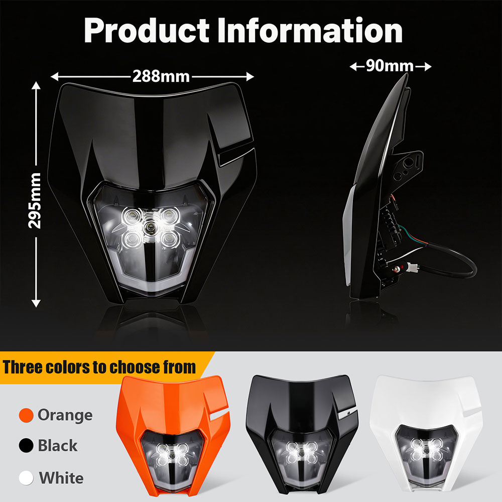 5 LED Headlight Headlamp Lamp  - đánh giá và giá Universal Motorcycle Led Headlight Projector