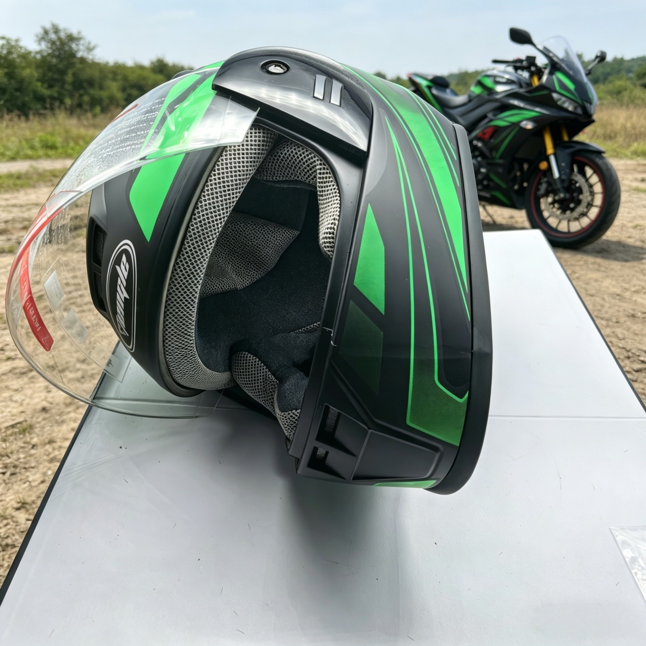 Men's Full Face Motorcycle Hel - đánh giá và giá Dual Visor Motorcycle Racing Helmet