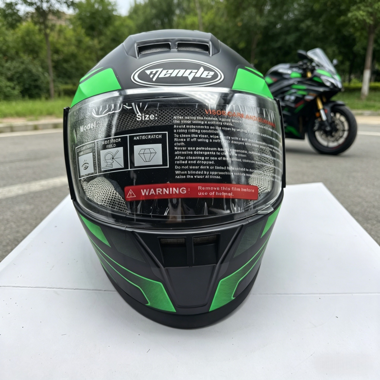 Men's Full Face Motorcycle Hel - đánh giá và giá Dual Visor Motorcycle Racing Helmet