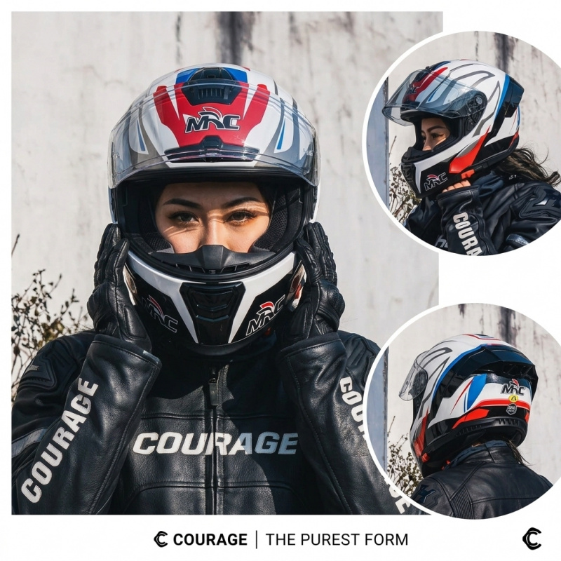 2026 MRC Full Face Motorcycle  - đánh giá và giá Dual Visor Motorcycle Racing Helmet