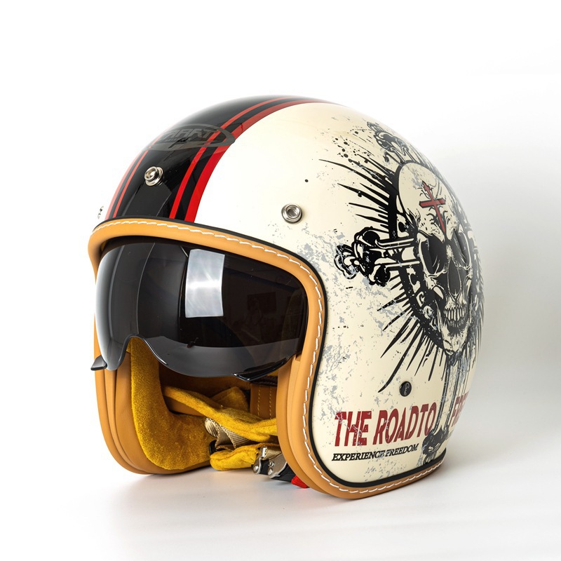 Vintage Open Face Motorcycle H - đánh giá và giá Vintage Open Face Retro Helmet