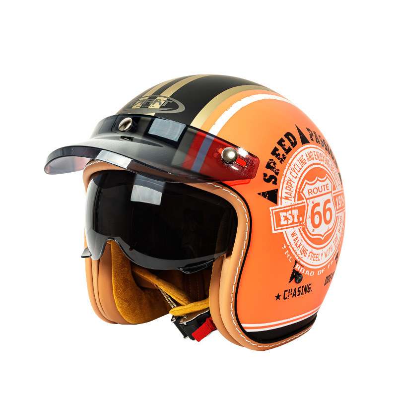 Vintage Open Face Motorcycle H - đánh giá và giá Vintage Open Face Retro Helmet