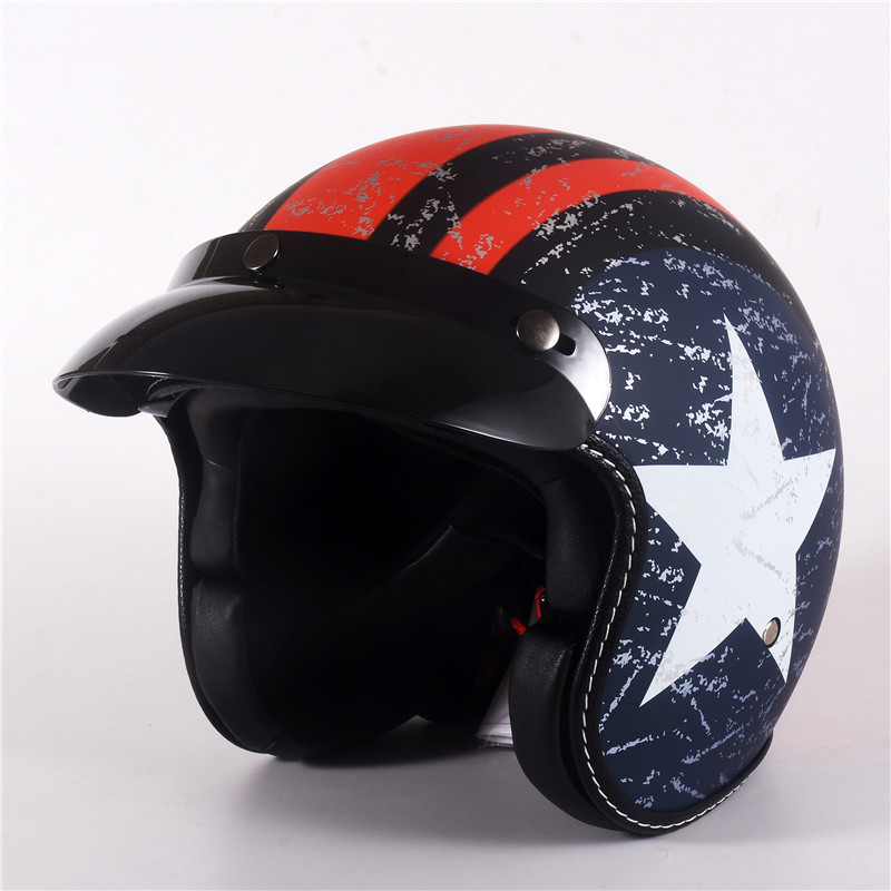 Nửa Mặt Vintage Xe Máy Retro Đ - đánh giá và giá Vintage Open Face Retro Helmet