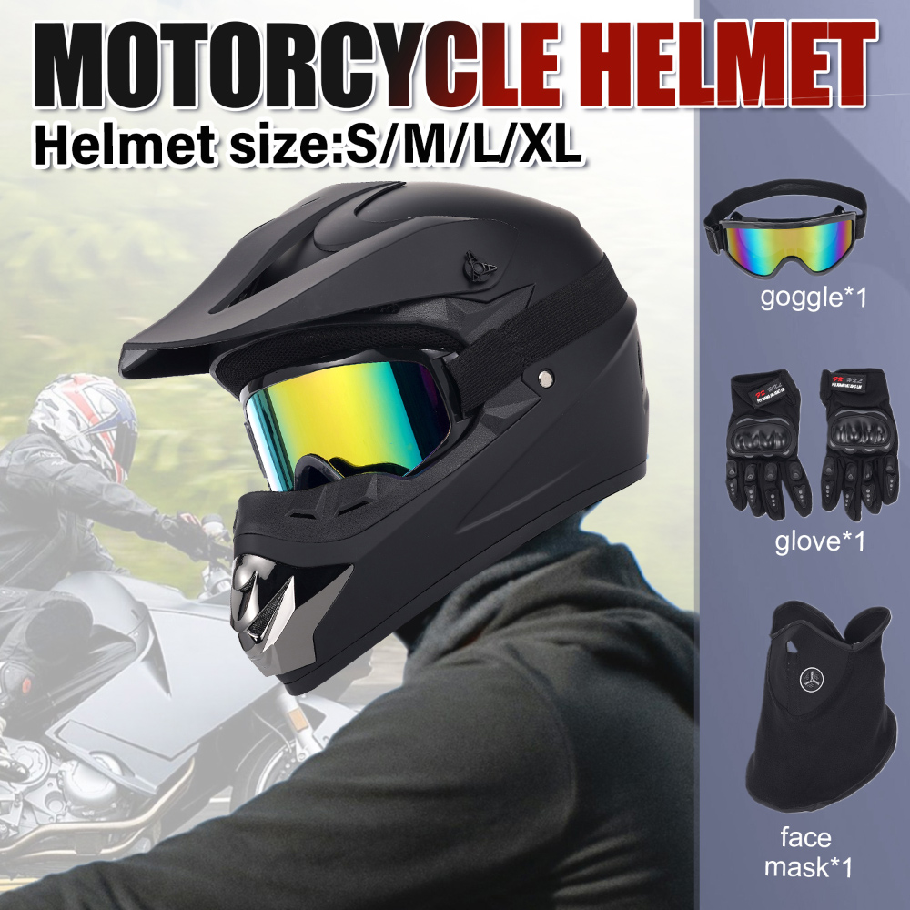 Off‑Road Motorcycle Helmet Fou - đánh giá và giá Off Road Motocross Helmet Goggles Set