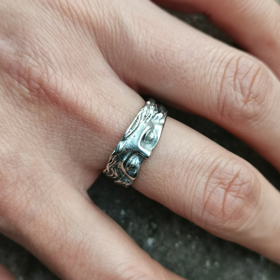 Creative Venus Half Mask Ring  - đánh giá và giá Vintage Open Face Retro Helmet