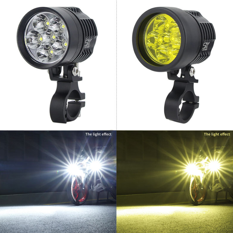 2PCS Universal L6X Headlight L - đánh giá và giá Universal Motorcycle Led Headlight Projector