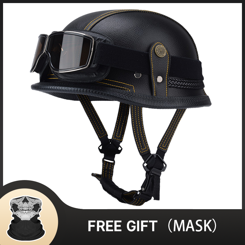 German Half Vintage Helmet Cla - đánh giá và giá Vintage Open Face Retro Helmet