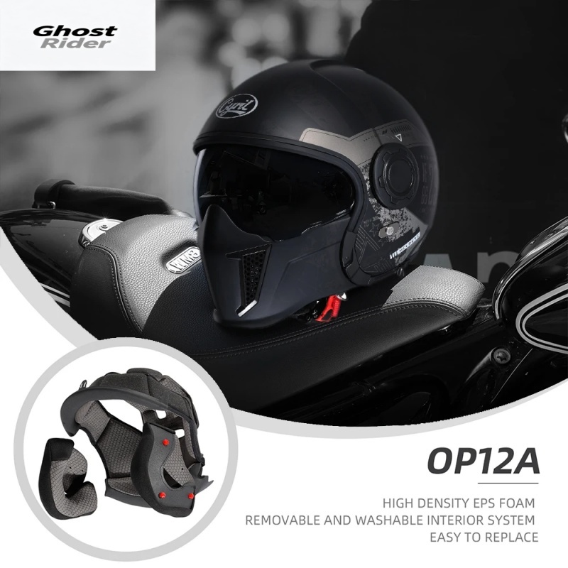 OP12A Modular Motorcycle Helme - đánh giá và giá Quick Release Buckle Motorcycle Helmet