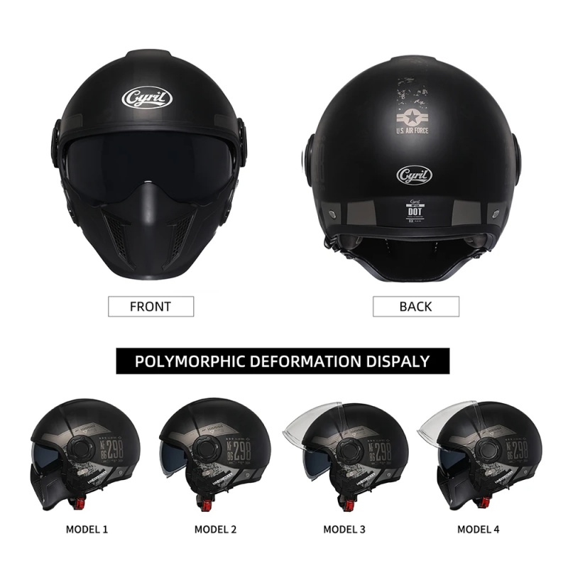 OP12A Modular Motorcycle Helme - đánh giá và giá Quick Release Buckle Motorcycle Helmet