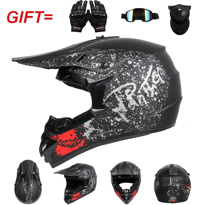 Motorcycle Off Road Helmet Ful - đánh giá và giá Off Road Motocross Helmet Goggles Set
