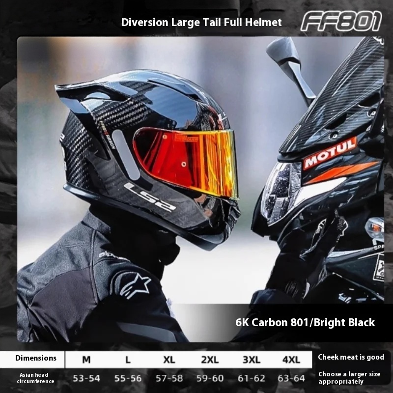 LS2  Carbon Fiber Full‑Face Mo - đánh giá và giá Carbon Fiber Lightweight Motorcycle Helmet