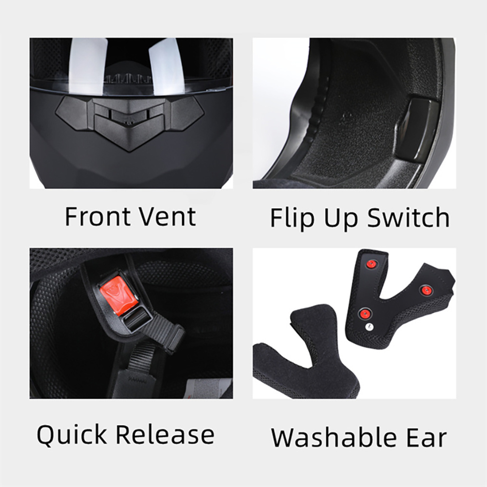 Modular Motorcycle Helmet Dual - đánh giá và giá Motorcycle Helmet Inner Sun Visor Lens