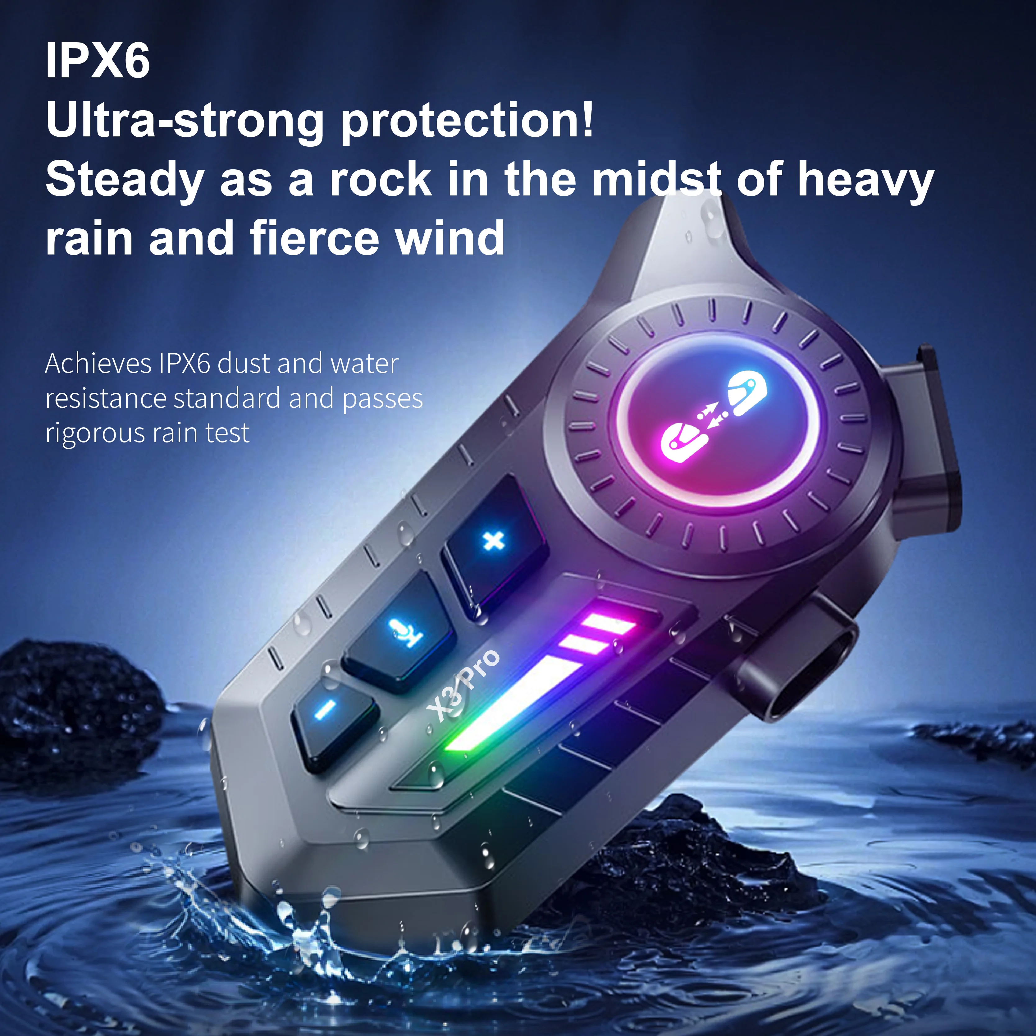 1/2Pcs X3Pro Bluetooth 6.0 Mot - đánh giá và giá Universal Motorcycle Helmet Intercom Headset