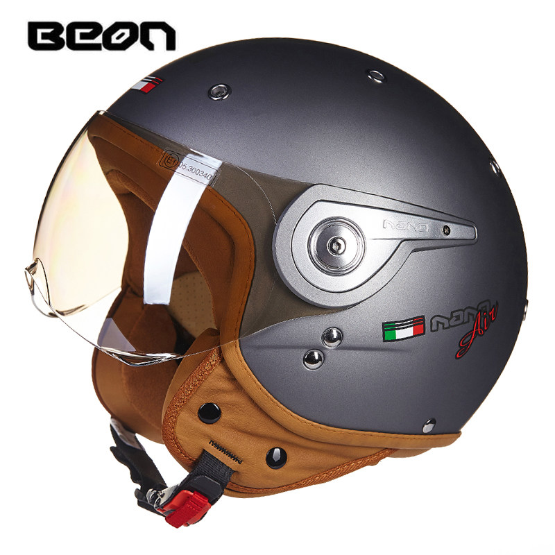 BEON B-110 Moto Rcycle Mũ Bảo  - đánh giá và giá Vintage Open Face Retro Helmet