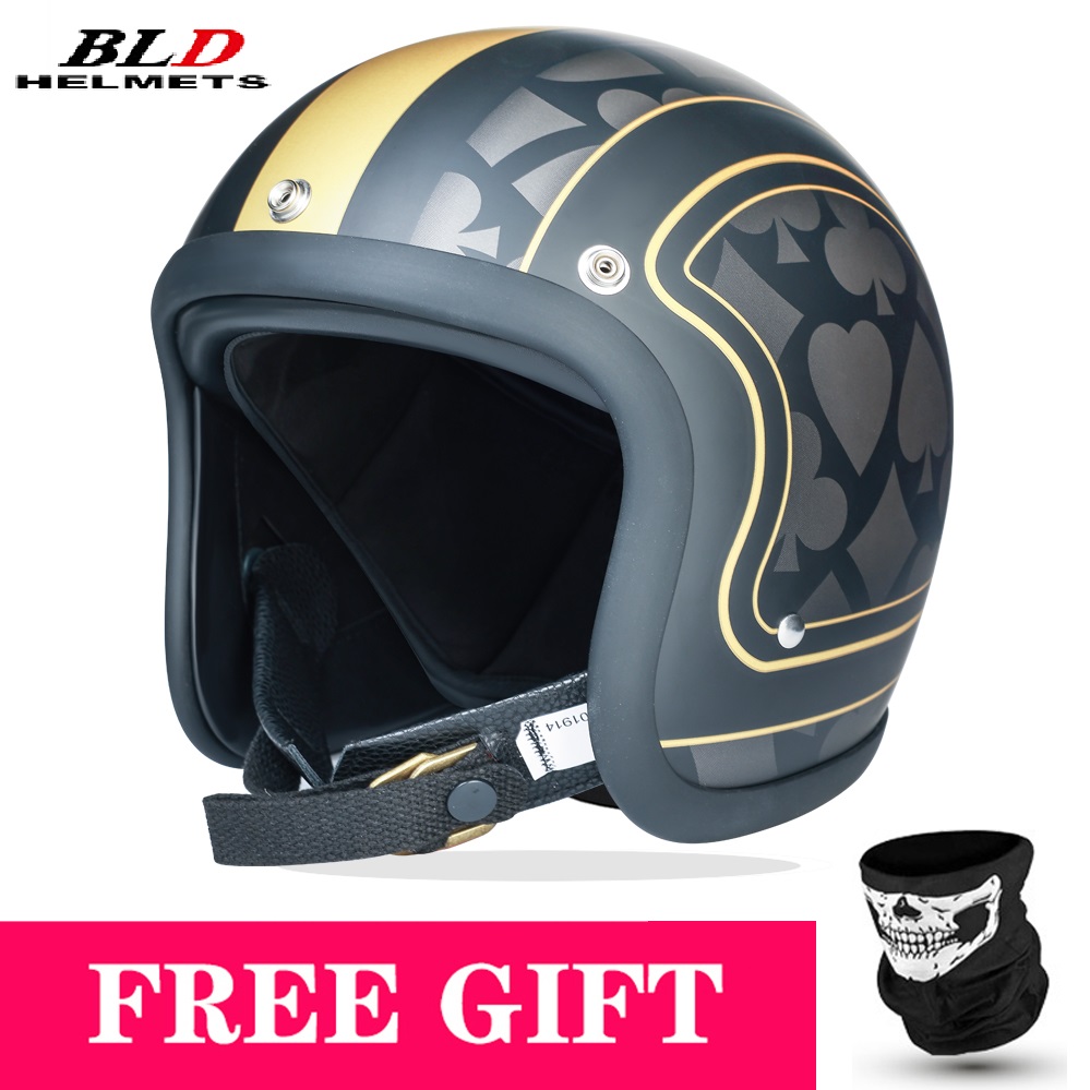 Low Profile Japan Korea Style  - đánh giá và giá Vintage Open Face Retro Helmet