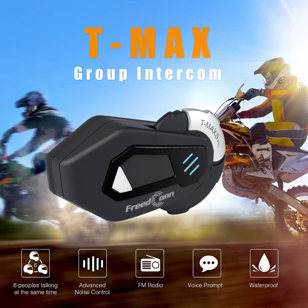 FreedConn T MAX S PRO Motorcyc - đánh giá và giá Universal Motorcycle Helmet Intercom Headset