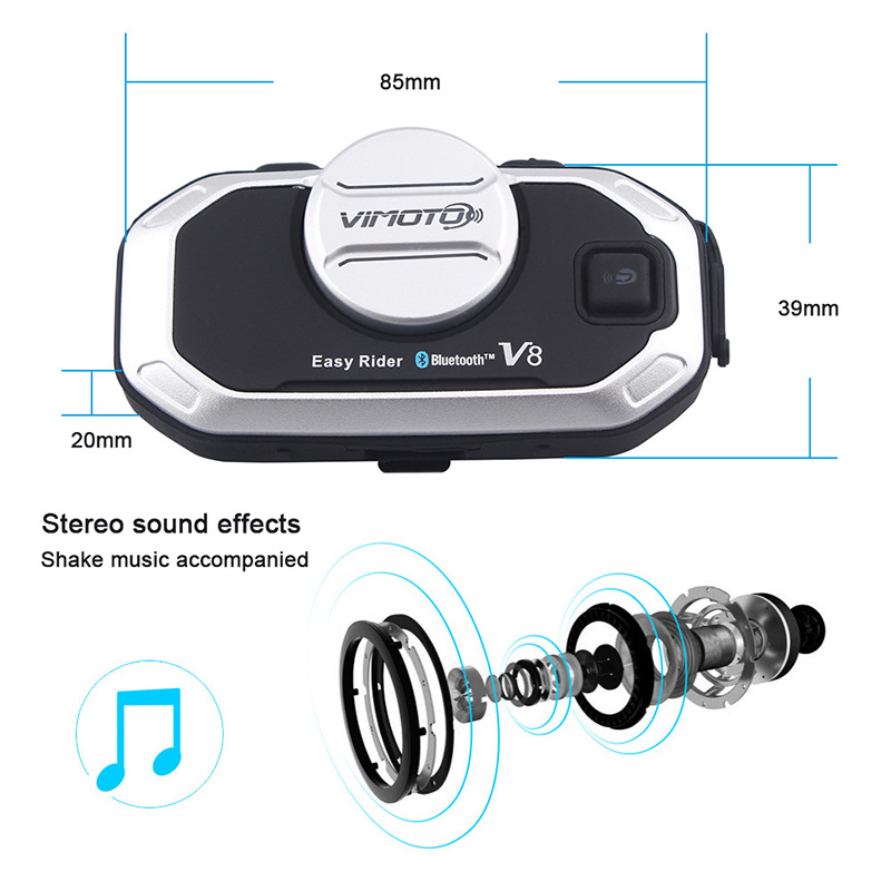 Vimoto V8 Motorcycle Helmet He - đánh giá và giá Full Face Motorcycle Helmet With Bluetooth