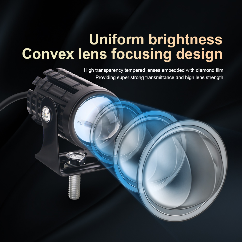 2PCS Universal Motorcycle LED  - đánh giá và giá Universal Motorcycle Led Headlight Projector