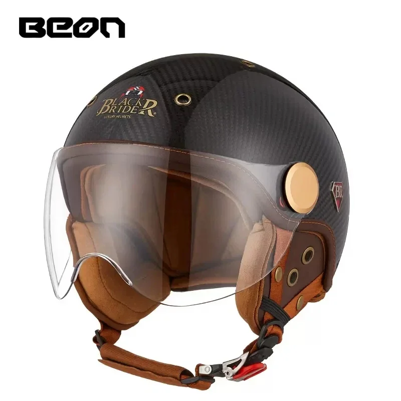 BEON BR13 Retro Open Face Half - đánh giá và giá Vintage Open Face Retro Helmet