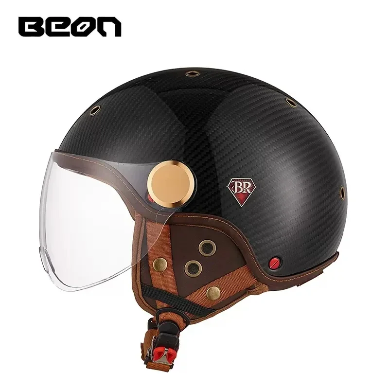BEON BR13 Retro Open Face Half - đánh giá và giá Vintage Open Face Retro Helmet