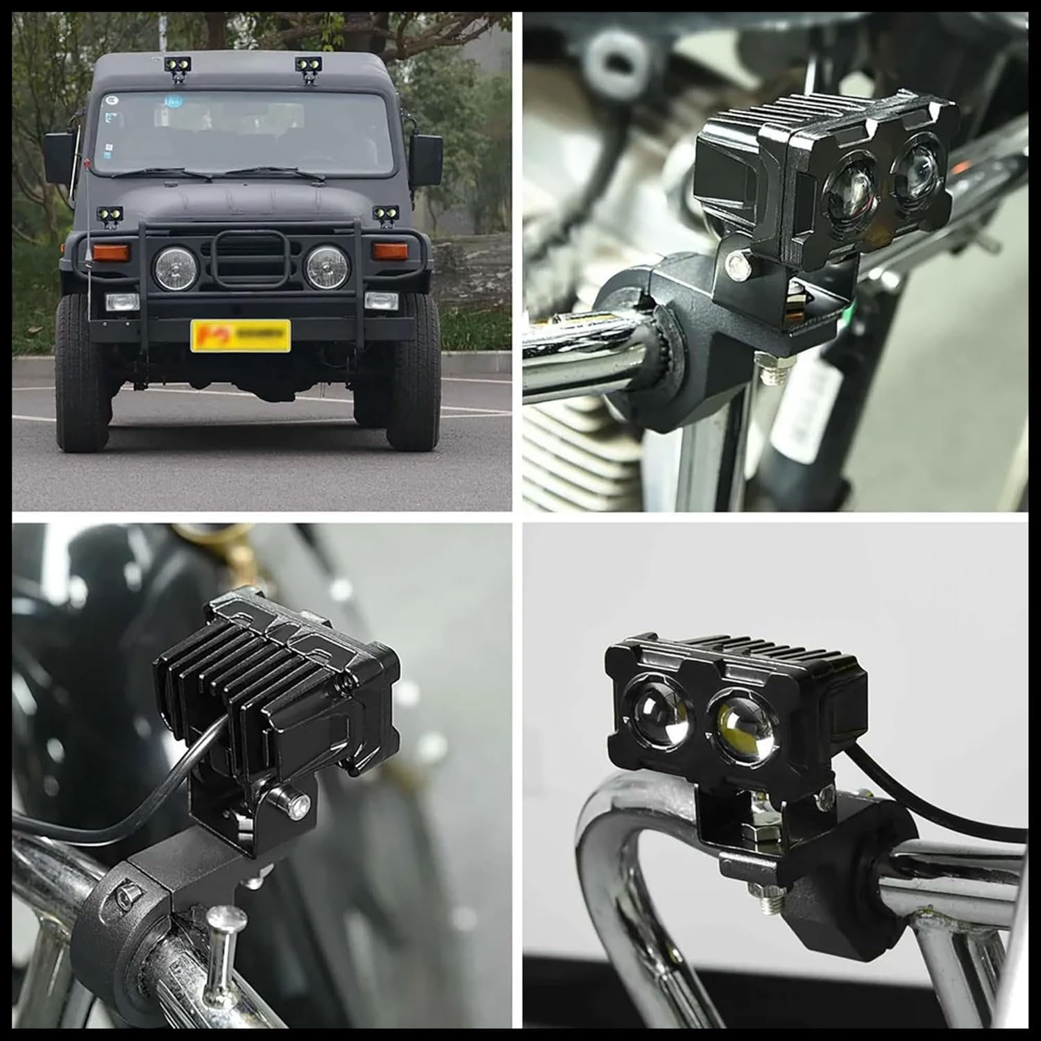 1/2PCS Motorcycle LED Fog Ligh - đánh giá và giá Atv Parts