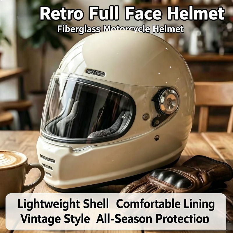Carbon Fiber Retro Helmet Moto - đánh giá và giá Carbon Fiber Lightweight Motorcycle Helmet