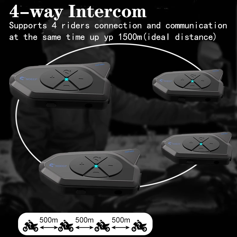GOCOM4 Motorcycle Bluetooth In - đánh giá và giá Universal Motorcycle Helmet Intercom Headset
