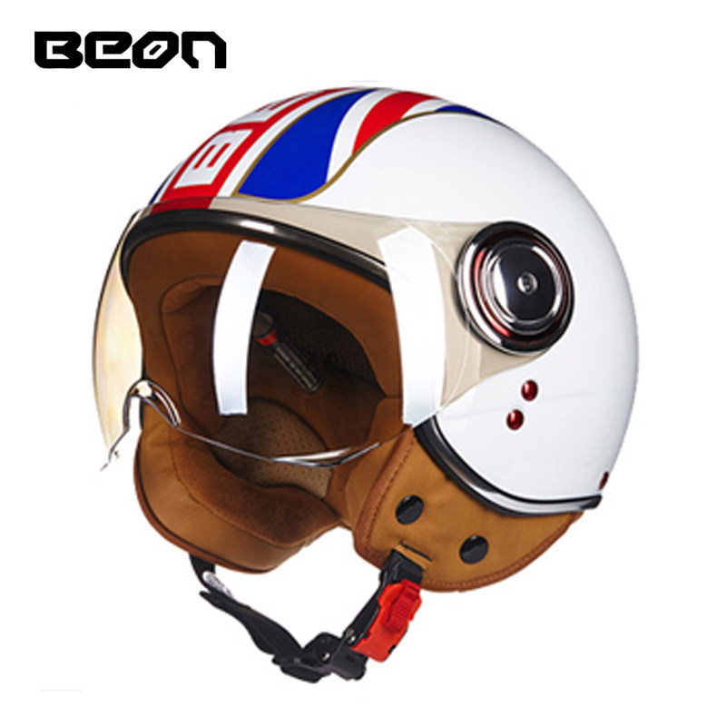 Capacete BEON 110B Mở Mặt Xe M - đánh giá và giá Vintage Open Face Retro Helmet