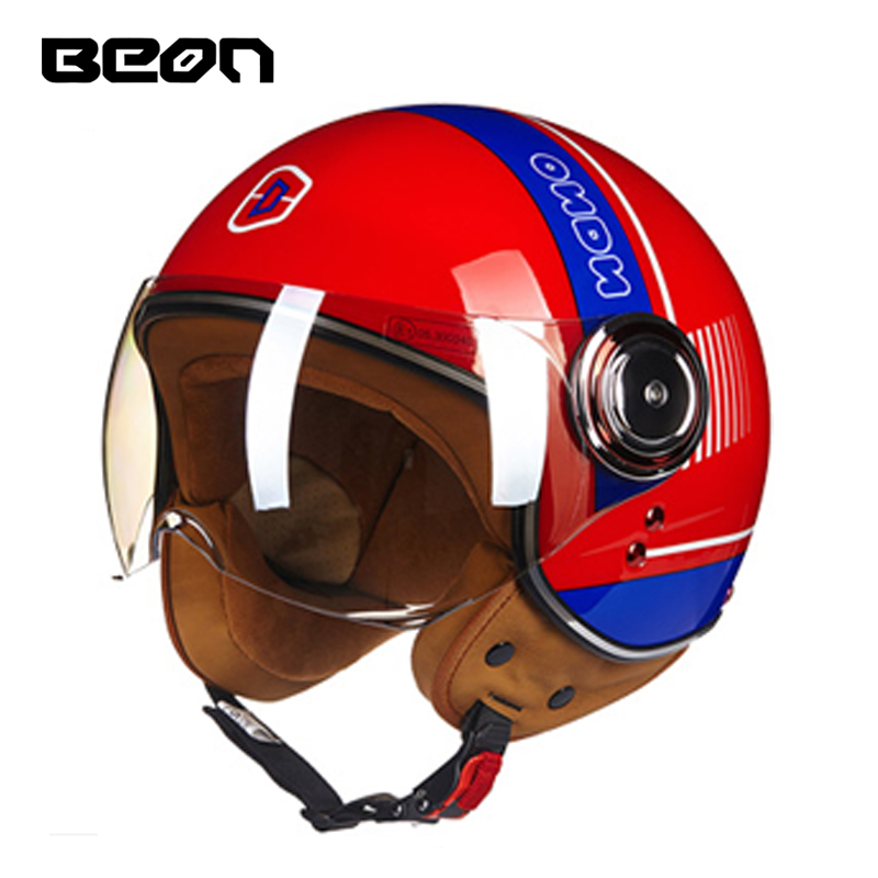 Capacete BEON 110B Mở Mặt Xe M - đánh giá và giá Vintage Open Face Retro Helmet