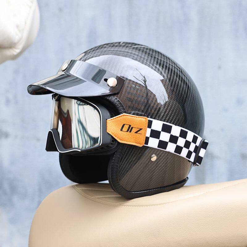 2026 Carbon Fiber Vintage Helm - đánh giá và giá Carbon Fiber Lightweight Motorcycle Helmet