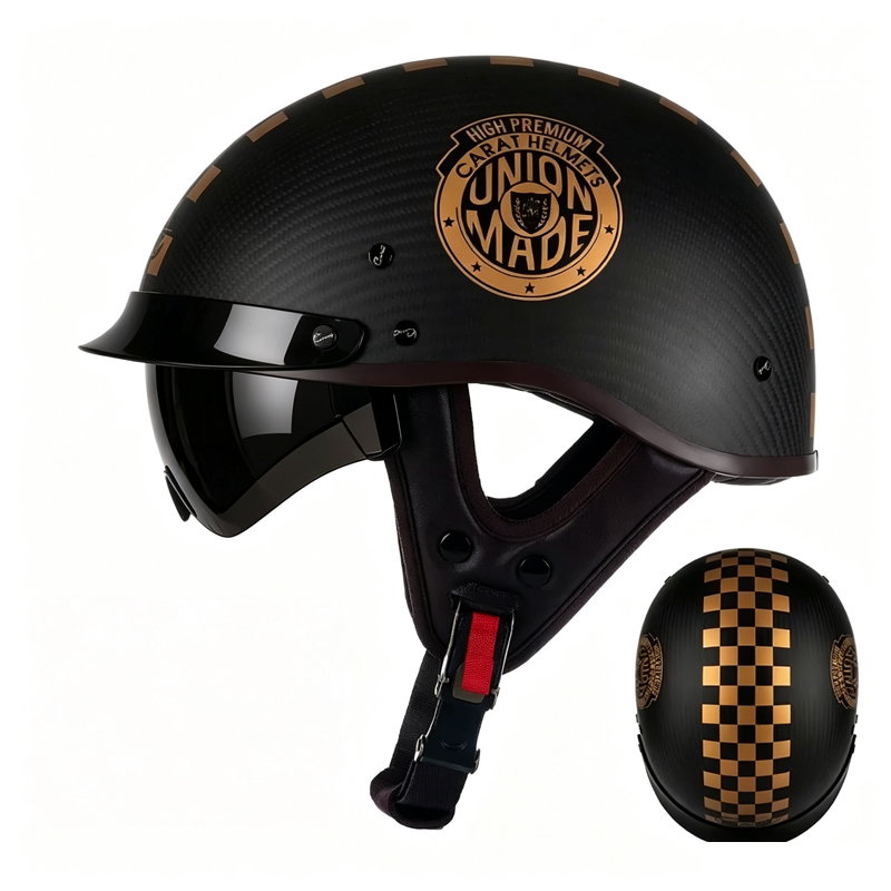 Carbon Fiber Motorcycle Half H - đánh giá và giá Carbon Fiber Lightweight Motorcycle Helmet