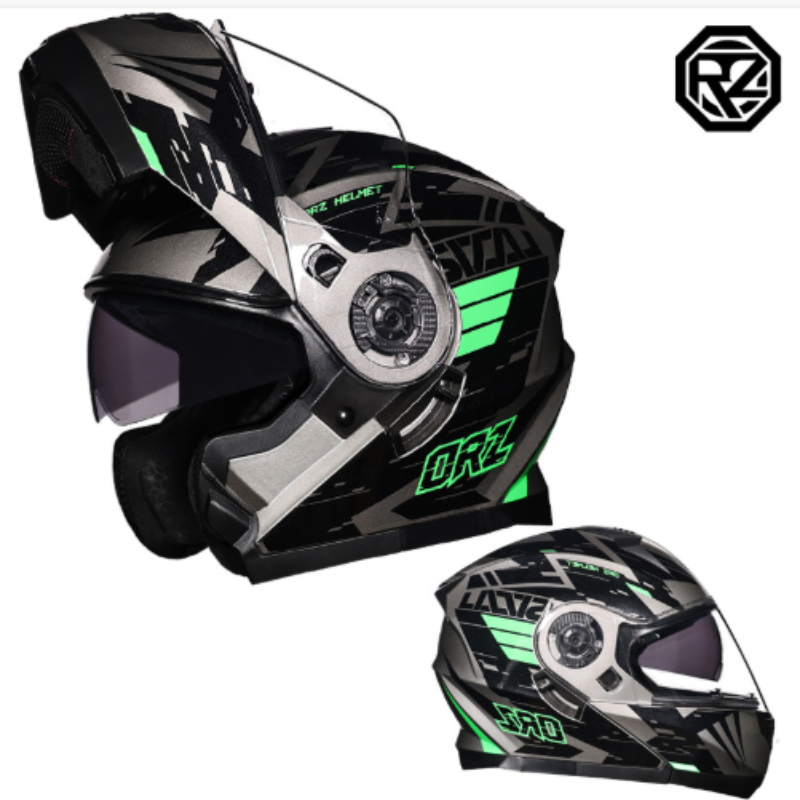 Orz Full Face Dual Visor Motor - đánh giá và giá Dual Visor Motorcycle Racing Helmet
