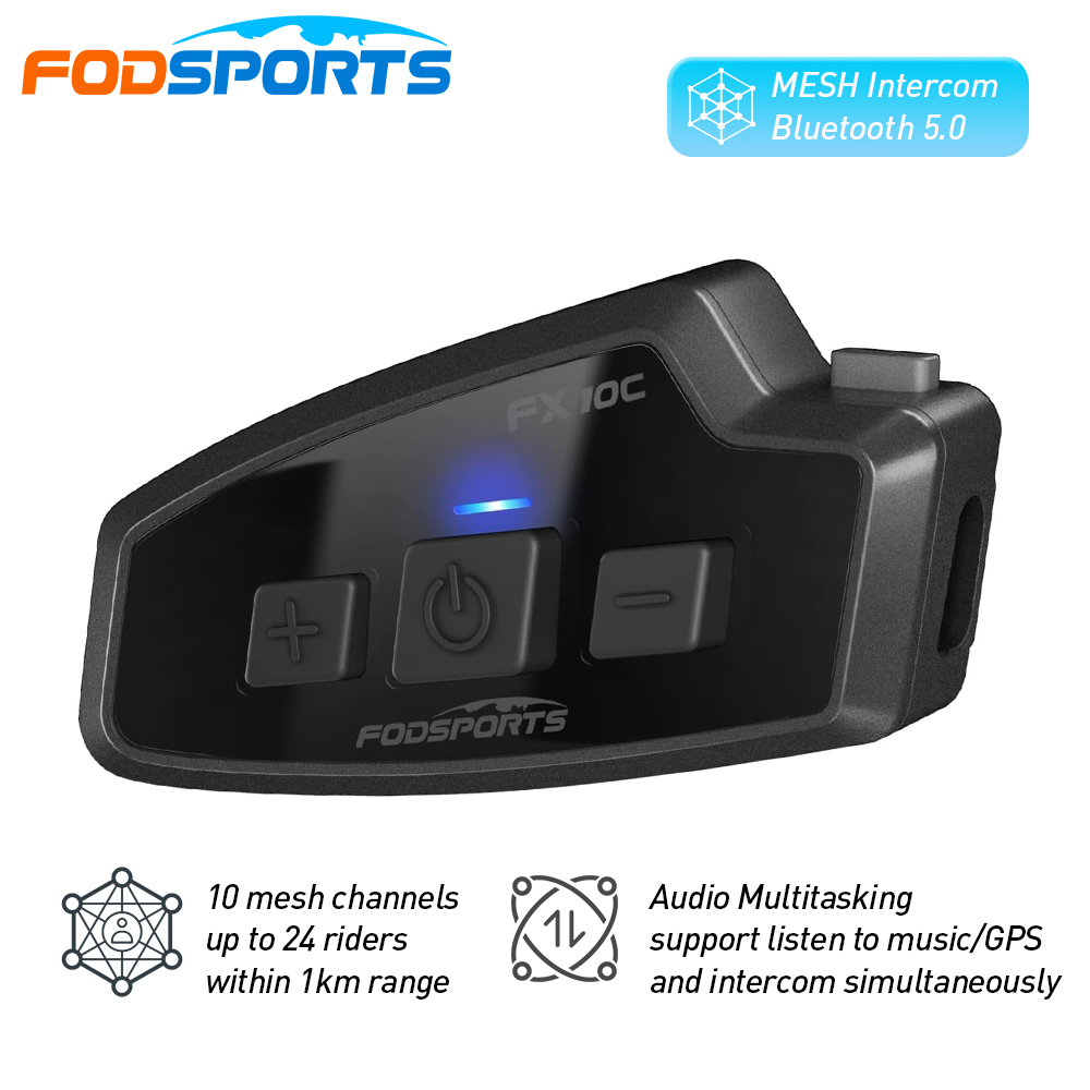 Fodsports FX 10C Motorcycle Me - đánh giá và giá Universal Motorcycle Helmet Intercom Headset