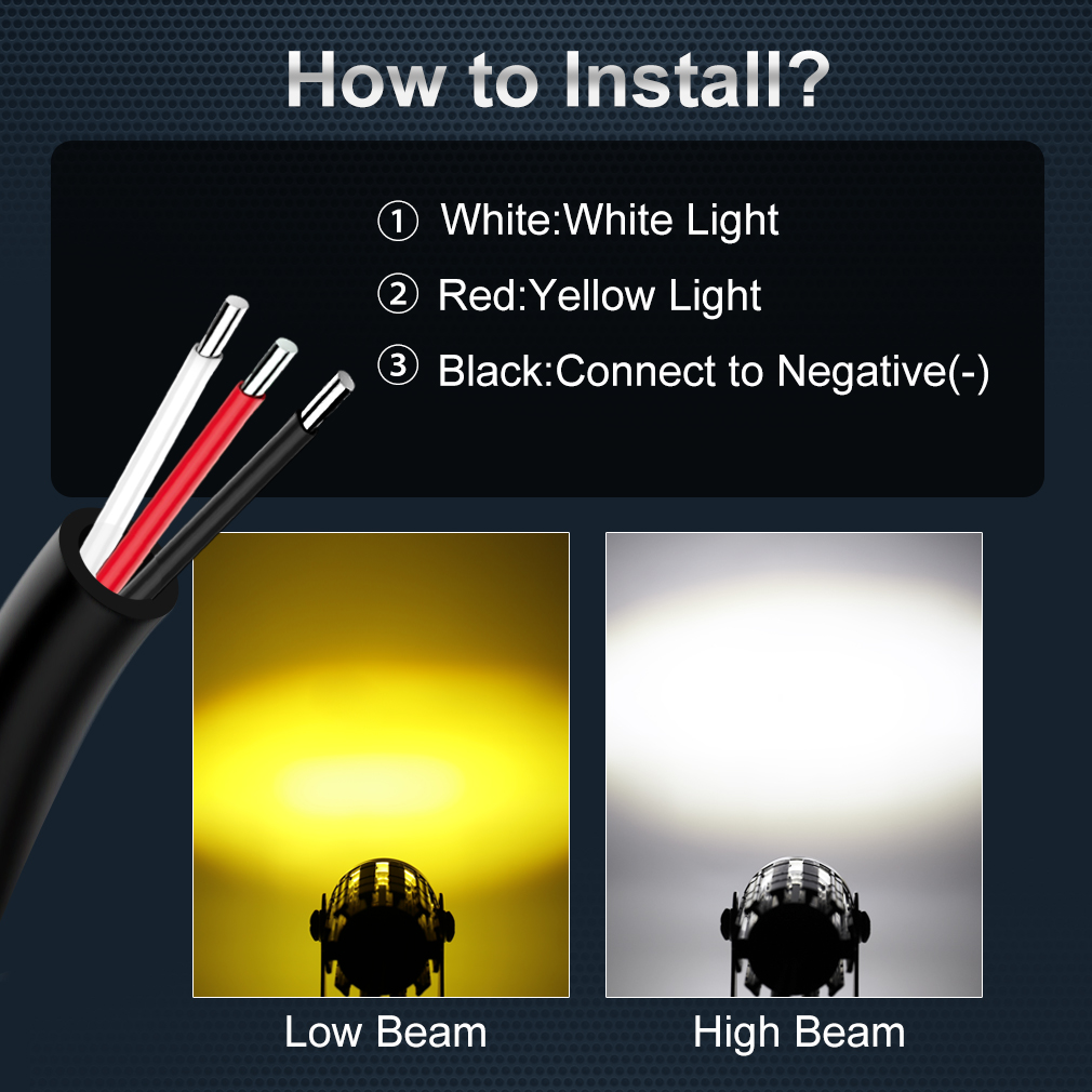 Đa Năng Xe Máy Đèn Pha LED Máy - đánh giá và giá Universal Motorcycle Led Headlight Projector