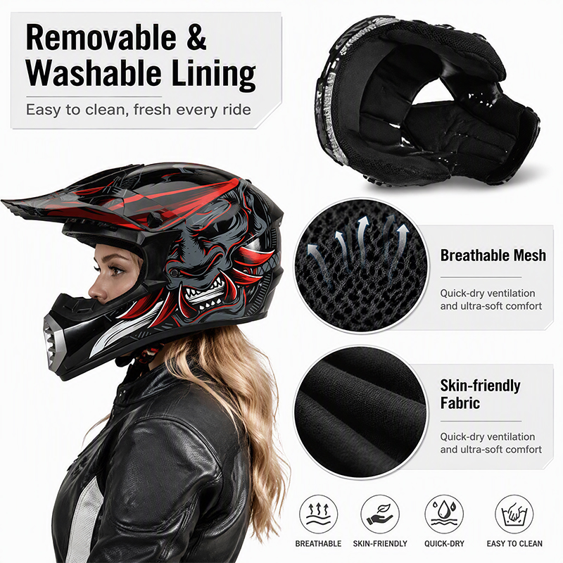 Uchoose Motocross Helmet Set   - đánh giá và giá Off Road Motocross Helmet Goggles Set